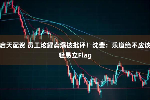 启天配资 员工炫耀卖爆被批评！沈斐：乐道绝不应该轻易立Flag